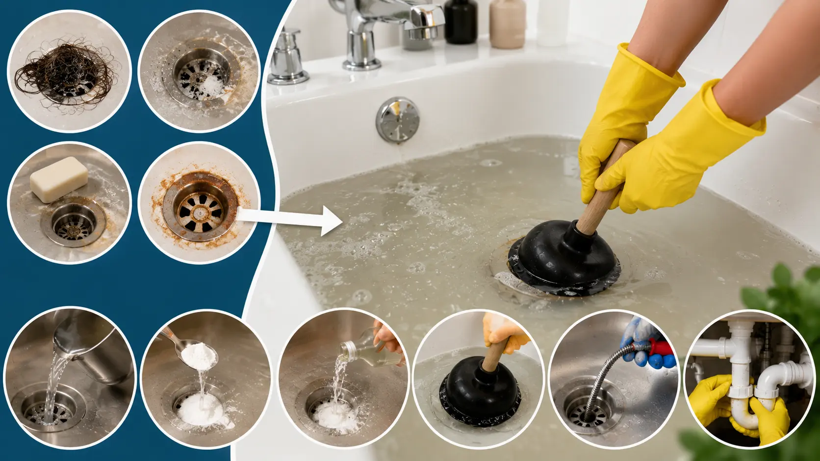 Baignoire Bouchée : Causes et Solutions